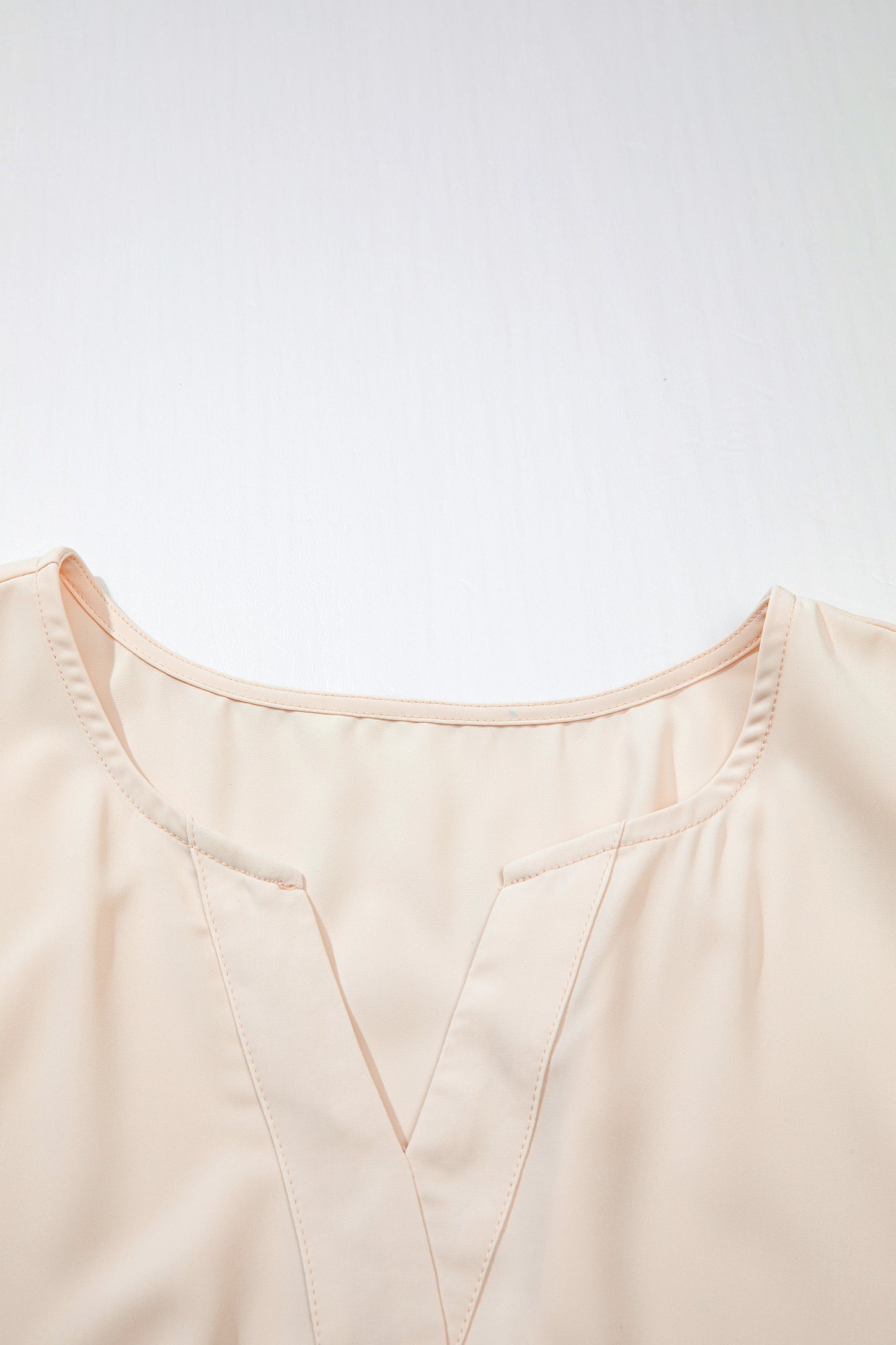 Apricot Plus Size V Neck Lacy Embroidery Patchwork Short Sleeve Maxi Dress